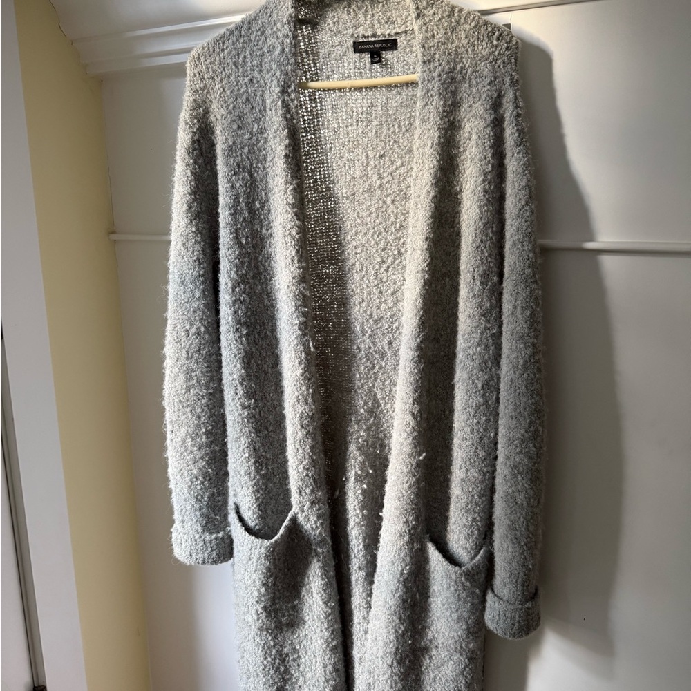 Banana Republic Soft Gray Cardigan
